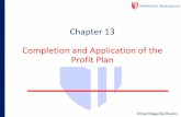 Chapter 13 Completion and Application of the Profit Plan · 7/13/2014 · Chapter 13 Completion and Application of the Profit Plan Omar Maguiña Rivero . Learning Objectives ... management.