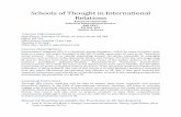 SIS 801 Schools of Thought in International Relations · • John Mearsheimer, ... • Stephen M. Walt, ... pp. 1-49. • John J. Mearsheimer, The Tragedy of Great Power Politics