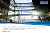 The Nordic sales team at Colliers Sales... · The Nordic sales team at Colliers Specialists with expertise, competence and knowledge concerning the Scandinavian market