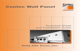 CONTEC Wall Panel FORMACION PDF - hebel-usa.com · Contec Wall Panel can be used with steel or concrete ... Tabla 2: Average efficiency ... 4 2 men installing and assistants for lifting