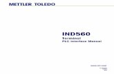 Nefton Technologies - Mettler Toledo IND560 PLC Interface ... Interface Manual-EN.pdf · The IND560 terminal’s setup capabilities allow selection of the logical rack address, starting