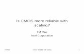 Is CMOS more reliable with scaling? - Stanford Universitycrc.stanford.edu/BAST/slides/Mak_BAST03DSMreliability2.pdf · TM Mak CMOS reliability with scaling 1 ... 0.25m. TM Mak CMOS