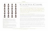 CANTO CASK - compassboxwhisky.com · Compass Box Delicious Whisky Ltd – 24 Great King Street – Edinburgh EH3 6QN  The Origins of the Canto Cask Project
