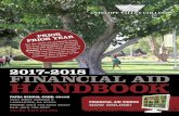 2017-2018 FINANCIAL AID HANDBOOK · 2017-2018 FINANCIAL AID HANDBOOK FINANCIAL AID VIDEOS NOW ONLINE!, l e r 1 n ) e e . R R. Welcome to Antelope Valley College and to the Financial
