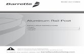 Aluminum Rail Post - Xpanse Greater Outdoors · Aluminum Rail Post BOM-34115864 Read all instructions prior to installing product. Refer to manufacturers safety instructions when
