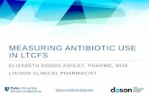Measuring Antibiotic Use in LTCFs - QIO) Program · measuring antibiotic use in ltcfs elizabeth dodds ashley, pharmd, mhs liaison clinical pharmacist. dason.medicine.duke.edu