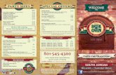 PIZZA Delivery / Take-Out Menu - Brick Oven Jordan... · Hearty Sandwich Box Lunch: Sandwich with choice of chips or fruit and a cookie. 8.49 Philly Steak & Cheese With sauteed onion,