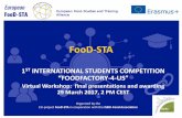 FooD-STA · 14:00 Opening Paola Pittia (ISEKI-Food Association & University of Teramo, IT) ... 8 IFA (ISEKI-Food Association), Internat. food related university and teachers Network