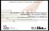 Analisis estados financieros - Club de Marketing de Navarra · Fecha y horario 3 de junio, martes, de 17 a 20 horas. 4 de junio, ... (FCF, OFCF,…). 4- Midiendo el resultado de los