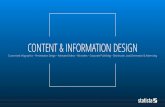 CONTENT & INFORMATION DESIGN · PRESENTATION DESIGN fresh and handcrafted presentations by our presentation design artists. 12 SNIPPET VIDEOS Precise and spot-on.