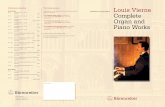 Publication schedule The Subscriptions Louis Vierne Complete Organ and ... · Louis Vierne Complete Organ and Piano Works Your Music Dealer Printed in Germany · 1/0707/8 · SPA 28