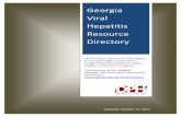 Viral Hepatitis Resource Directory - Georgia Department of ... · Georgia Viral Hepatitis Resource Directory This resource directory was developed for Georgia health care providers,