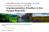 Identification of priorities for the implementation of ... · Identification of priorities for the implementation of SEEA: Implementation Priorities in the Kyrgyz Republic Joint UNECE/OECD