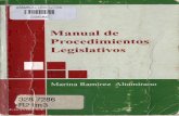Manual de Procedimientos Legislativos 3era Edicion, 2008 de Procedimientos... · 303 Ramírez Altamirano, Marina R 173m3 Manual de procedimientos legislativos 1 Marina Ramírez Alta