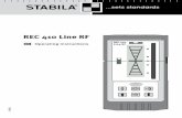 REC 410 Line RF - STABILA · en en. Operating instructions. The STABILA REC 410 Line RF is a simple-to-use receiver for the rapid capture of laser lines. The STABILA REC 410 Line