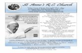 St. Anne’s R.C. Church · En Honor a San Miguel Arcángel Friday, February 2 , 2018 ... Miraculous Medal Novena: Monday after the 12:00 Mass and First Saturday from 8:15 - 9:00
