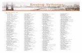 Loving Tributes - Bay Area Rescue Mission · Loving Tributes In Memory of: Gary S. Agopian Mr. & Mrs. Richard P. Asadoorian Mr. Dan Barnes Mr. & Mrs. Guy Steven Bjerke Susan A. Bowers
