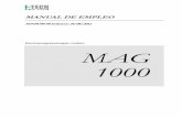 Electromagnetoterapia modelo MAG 1000 (MAG1000 ESP).pdf · Manual de uso 13 Lista de los programas memorizados 15 Principales posiciones del aplicador 16 Recarga de la batería 17