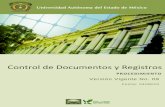 Control de Documentos y Registros - Universidad Autónoma ...web.uaemex.mx/SGCUAEMex/pdf/DocOfc/Control Documentos/PROCEDIMIENTO... · 3/17 Procedimiento: Control de Documentos y