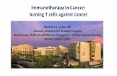 Immunotherapy in Cancer: turning T cells against cancer · Immunotherapy in Cancer: turning T cells against cancer. Frederick L. Locke, MD. Director, Immune Cell Therapy Program.