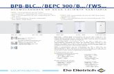 Folleto tecnico BPB-BLC/BEPC 300/B…/FWS ánodo de magnesio. Los acumuladores BPB/BLC incorporan un intercambiador esmaltado en forma de serpentín, con una superficie de