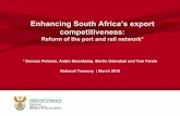 Enhancing South Africa’s export - Department of Trade ... · Enhancing South Africa’s export ... while SA grew at 8% ... • South Africa’s dense corridors are ideal for intermodal