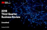 2018 Third Quarter Business Reviews2.q4cdn.com/974527301/files/doc_financials/2018/Q3/Q3-2018-Slides.pdf · 22 October 2018© 3M . All Rights Reserved. 2 3M Investor Day Welcome reception: