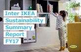 Inter IKEA. Sustainability. Summary. Report. FY17. · n Home Solar available in five IKEA markets.5 Ten start-ups in IKEA Bootcamp n See page 15. Circular IKEA Business n Continued
