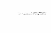 Linear ODEs: an Algebraic Perspective - IMPA · Linear ODEs: an Algebraic Perspective Letterio Gatto Politecnico di Torino impa . ... Geiger / Sérgio R. Vaz Publicações Matemáticas