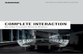 COMPLETE INTERACTION… · Includes 2 analog audio inputs and 8 analog audio outputs. ... – Option for manual insertion of total voting ... – Proxy voting option