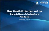 Plant Health Protection and the Exportation of ...en.chinafvf.com/cms_upload/20151026/20151026201211_519.pdf · Plant Health Protection and the Exportation of Agrigultural Products