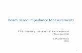 Beam Based Impedance Measurements - CERN · Beam measurements: intermediate case Impedance of particular element in the ring (cavity, …) can be evaluated from the signal excited
