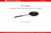 Antenna biconica EMSAP2000 - Clampco Sistemi: engineering ...=/AT3000_manual.pdf · antenna side (axis control cable end shorter than RF cable end) and a spectrum analyzer side (axis