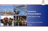 Investor Presentation - iec.co.il · presentation may not be realized, in whole or in part, or may be realized in a different manner than expected, inter alia due to factors that