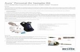 Aura Personal Air Sampler Kit - restek.com · Aura™ Personal Air Sampler Kit cat.# 26484 (Electropolished) and cat.# 26485 (Siltek®-Treated) Overview The Aura™ personal air sampler