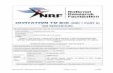 INVITATION TO BID (SBD 1 PART A) - NRF · Bid Number: NRFNZG-025-2017/18 Page 1 of 40 Initials: INVITATION TO BID (SBD 1 PART A)