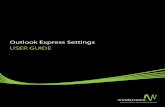 Outlook Express Settings - Windstream · Outlook Express Settings 5 Step 3: E-Mail Address Enter your full email address in the E-mail address ˜eld and click Next. Step 4: Server