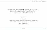 Wireless Powered Communication: Opportunities and Challenges · Wireless Powered Communication: Opportunities and Challenges Rui Zhang ... Introduction Rui Zhang, ... Energy Beamforming