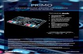 PRIMO - media.· • 16 RGB Performance Pads • 3 VU-level meter • Cross fader curve adjustment