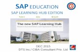 SAP EDUCATION - dts-1.com DTS CIBA Consultant SAP... · SAP EDUCATION SAP LEARNING HUB EDITION Talent Jobs Growth DEC 2015 DTS Inc./ CIBA Consultant Priv. Ltd ... ABAP/4 FI Financial