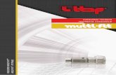 CATALOGO TECNICO TECHNICAL CATALOGUE - Welbie … · CATALOGO TECNICO TECHNICAL CATALOGUE ... Supplied with an O-ring for conical seats and a washer for flat seats. Nut in nickel-plated