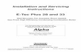 E-Tec Plus 28 and 33 - alpha-innovation.co.uk · 2 Alpha E-Tec Plus 28 and 33 - Benchmark Scheme To comply with Building Regulations Part L1 (Part 6 in Scotland) the boiler should