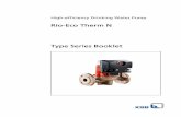 Rio-Eco Therm N - KSB · Rio Type series Eco High-efficiency pump Therm Drinking water pump N New generation 30 Nominal diameter of pipe connection Code Description ... 10 Rio-Eco