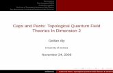 Caps and Pants: Topological Quantum Field Theories In …geillan/research/capsnpants.pdf · Conventions The Category 2COB Frobenius Algebra Deﬁning a Topological Quantum Field Theory