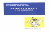 GEORGIA TECH EHS – HAZARDOUS WASTE PROCEDURES · georgia tech ehs – hazardous waste procedures 1 table of contents table of contents .....1