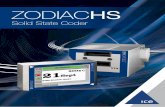 ZODIACHS - ICE · the ZodiacHS thermal transfer coder continues to be a global leader in its class. 1200m rIbbon Up to 9,000 more prints per ribbon and over 20 fewer line stops per