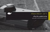 Section 21 Actuators - aapindustries.com.au · Cover Aluminium Cover Seal NBR ... (Nm) Torque (Nm) Double Acting MoDEL 3 bar 4 bar 5 bar 6 bar 7 bar VEC32 4 5 7 8 10 VEC40 10 13 17