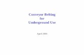 Conveyor Belting for Underground Use -   · PVC Belting --Sales Strategies. Advantages of