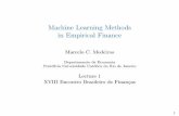 Machine Learning Methods in Empirical Finance - sbfin.org.brsbfin.org.br/files/minicurso_-_parte_1.pdf · Departamento de Economia Pontif cia Universidade Cat olica do Rio de Janeiro