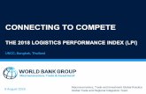 CONNECTING TO COMPETE - unescap.org 2018... · The LPI ranking is solely based on the International LPI. • The LPI measures performance along the logistics supply chain within a